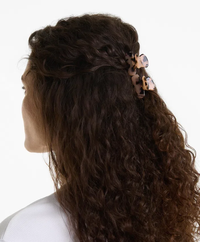 2 mini pinzas para el pelo de imitación de carey 2 mini pinzas para el pelo de imitación de carey