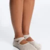 2 pares de calcetines acolchados de mezcla de algodón para yoga y pilates con tiras cruzadas
