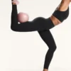 2 pares de calcetines acolchados de mezcla de algodón para yoga y pilates con tiras cruzadas