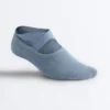 2 pares de calcetines acolchados de mezcla de algodón para yoga y pilates con tiras cruzadas