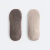 2 pares de calcetines acolchados de mezcla de algodón para yoga y pilates con tiras cruzadas