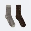 2 pares de calcetines clásicos 55 % modal y 10 % cachemira 2 pares de calcetines clásicos 55 % modal y 10 % cachemira