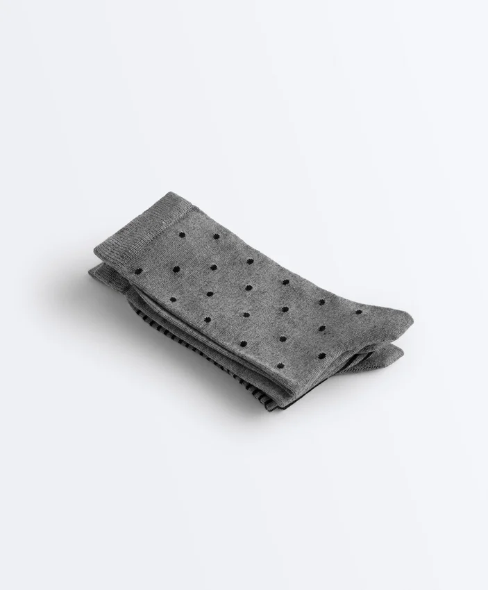 2 pares de calcetines clásicos 55 % modal y 10 % cachemira 2 pares de calcetines clásicos 55 % modal y 10 % cachemira