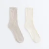 2 pares de calcetines clásicos acanalados 2 pares de calcetines clásicos acanalados