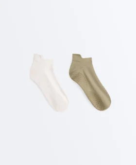 2 pares de calcetines cortos de mezcla de poliamida para yoga y pilates