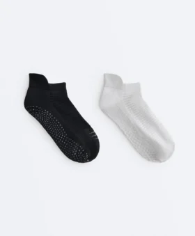 2 pares de calcetines cortos de mezcla de poliamida para yoga y pilates