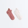 2 pares de calcetines cortos de mezcla de poliamida para yoga y pilates 2 pares de calcetines cortos de mezcla de poliamida para yoga y pilates