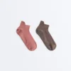 2 pares de calcetines cortos de mezcla de poliamida para yoga y pilates 2 pares de calcetines cortos de mezcla de poliamida para yoga y pilates
