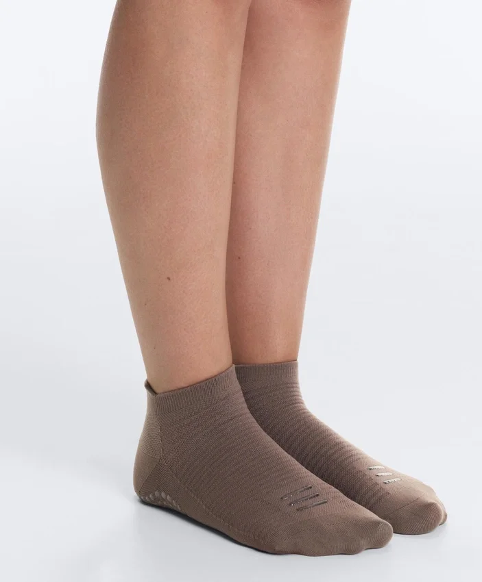 2 pares de calcetines cortos de mezcla de poliamida para yoga y pilates 2 pares de calcetines cortos de mezcla de poliamida para yoga y pilates