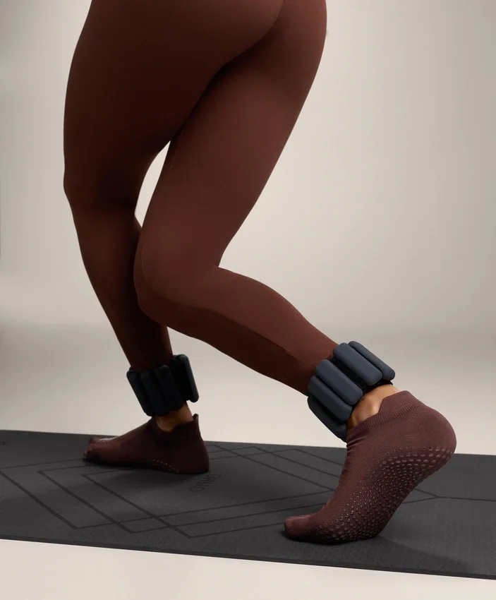 2 pares de calcetines cortos de mezcla de poliamida para yoga y pilates 2 pares de calcetines cortos de mezcla de poliamida para yoga y pilates