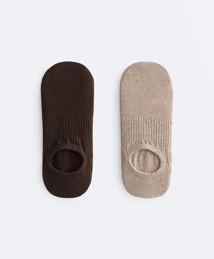 2 pares de calcetines de mezcla de algodón para yoga y pilates 2 pares de calcetines de mezcla de algodón para yoga y pilates