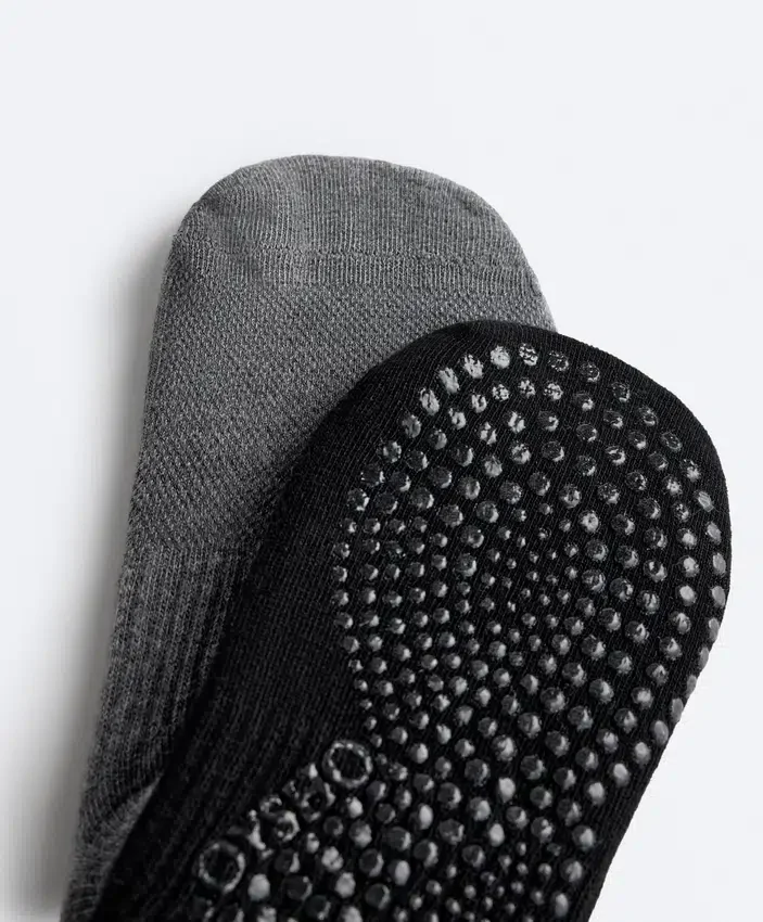 2 pares de calcetines de mezcla de algodón para yoga y pilates 2 pares de calcetines de mezcla de algodón para yoga y pilates