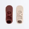 2 pares de calcetines de mezcla de algodón para yoga y pilates con tiras cruzadas
