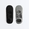 2 pares de calcetines de mezcla de algodón para yoga y pilates con tiras cruzadas