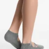 2 pares de calcetines de mezcla de algodón para yoga y pilates con tiras cruzadas