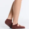 2 pares de calcetines de mezcla de algodón para yoga y pilates con tiras cruzadas