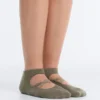 2 pares de calcetines de mezcla de algodón para yoga y pilates con tiras cruzadas 2 pares de calcetines de mezcla de algodón para yoga y pilates con tiras cruzadas