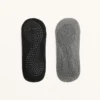 2 pares de calcetines de mezcla de algodón para yoga y pilates con tiras cruzadas