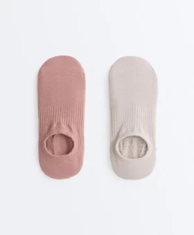 2 pares de calcetines invisibles de mezcla de algodón para yoga y pilates 2 pares de calcetines invisibles de mezcla de algodón para yoga y pilates