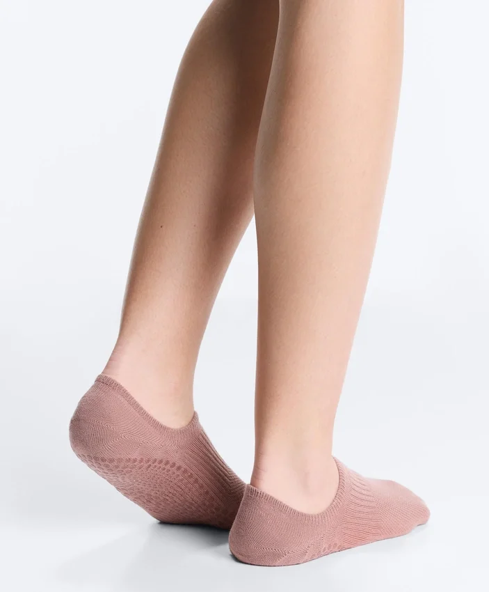 2 pares de calcetines invisibles de mezcla de algodón para yoga y pilates 2 pares de calcetines invisibles de mezcla de algodón para yoga y pilates