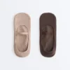 2 pares de calcetines invisibles de mezcla de algodón para yoga y pilates con banda cruzada 2 pares de calcetines invisibles de mezcla de algodón para yoga y pilates con banda cruzada