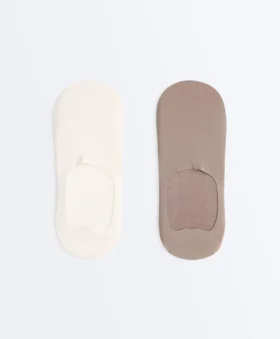 2 pares de calcetines invisibles de microfibra de corte alto
