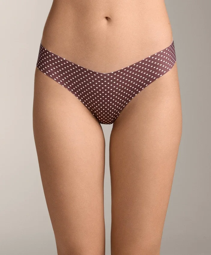 3 braguitas de bikini clásicas con corte en V, invisibles, de mezcla de poliamida y corte láser 3 braguitas de bikini clásicas con corte en V, invisibles, de mezcla de poliamida y corte láser