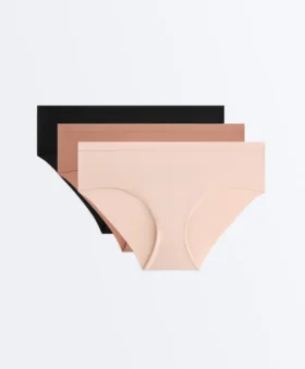 3 braguitas de talle bajo con logotipo de mezcla de poliamida 3 braguitas de talle bajo con logotipo de mezcla de poliamida