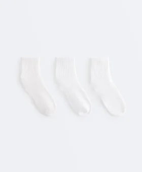 3 pares de calcetines deportivos cortos de mezcla de algodón 3 pares de calcetines deportivos cortos de mezcla de algodón