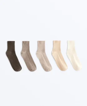 5 pares de calcetines cortos con algodón 5 pares de calcetines cortos con algodón