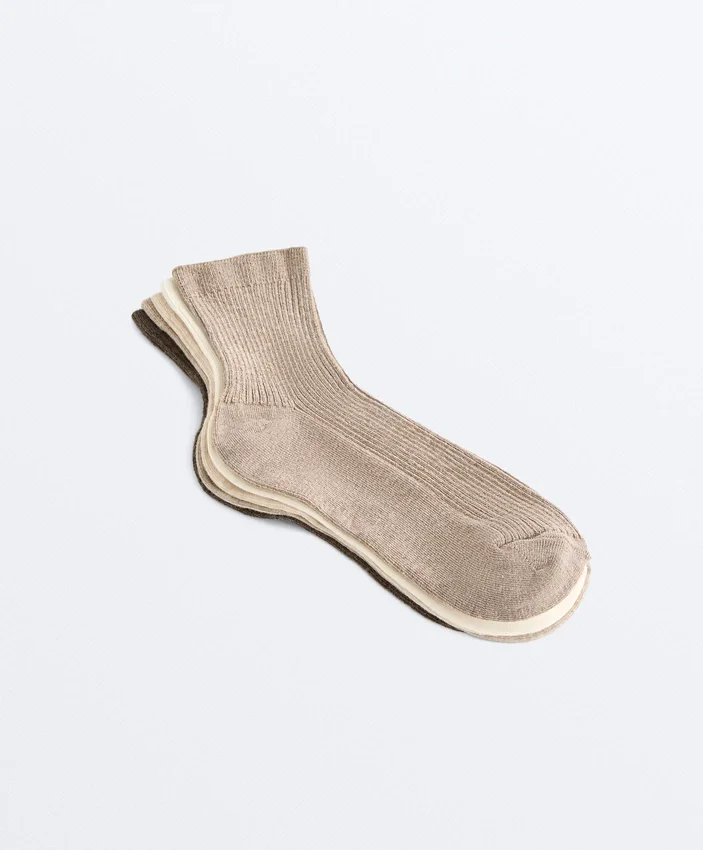 5 pares de calcetines cortos con algodón 5 pares de calcetines cortos con algodón