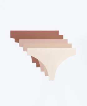 5 tangas invisibles de mezcla de poliamida Pantone™ 5 tangas invisibles de mezcla de poliamida Pantone™