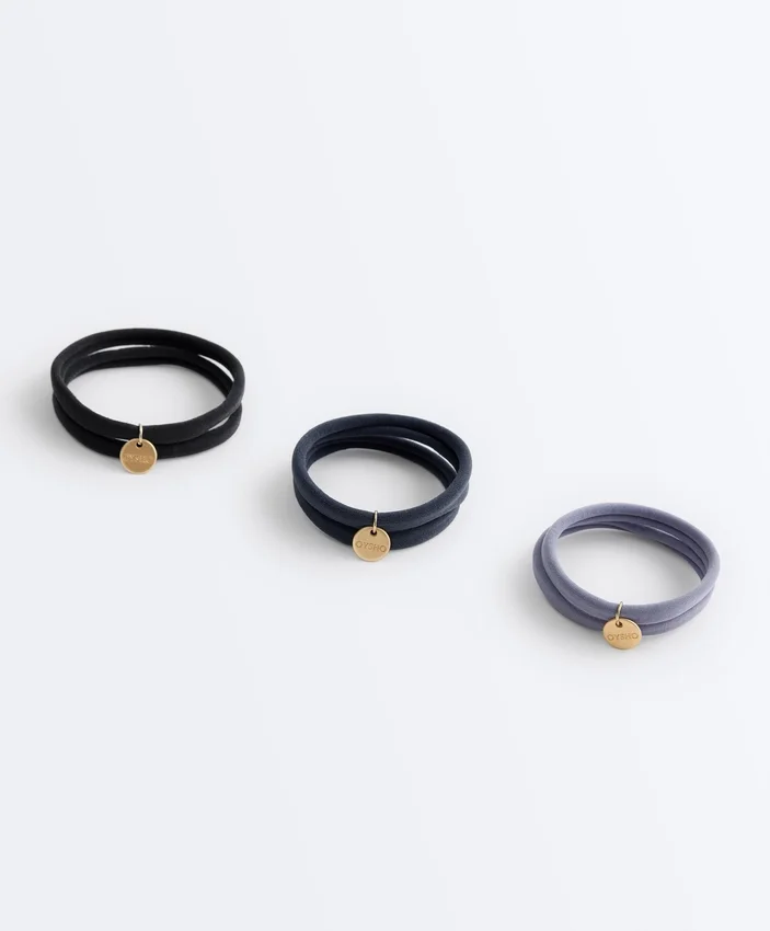 6 gomas para el pelo con placa Oysho 6 gomas para el pelo con placa Oysho
