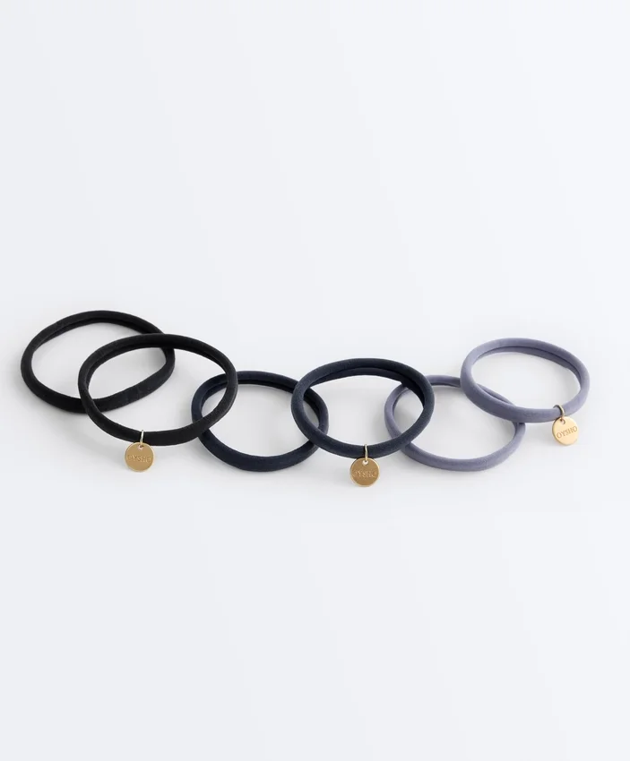 6 gomas para el pelo con placa Oysho 6 gomas para el pelo con placa Oysho