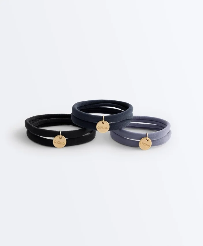 6 gomas para el pelo con placa Oysho 6 gomas para el pelo con placa Oysho