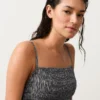Bañador bandeau de smock a cuadros