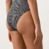 Bañador bandeau de smock a cuadros