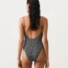 Bañador bandeau de smock a cuadros