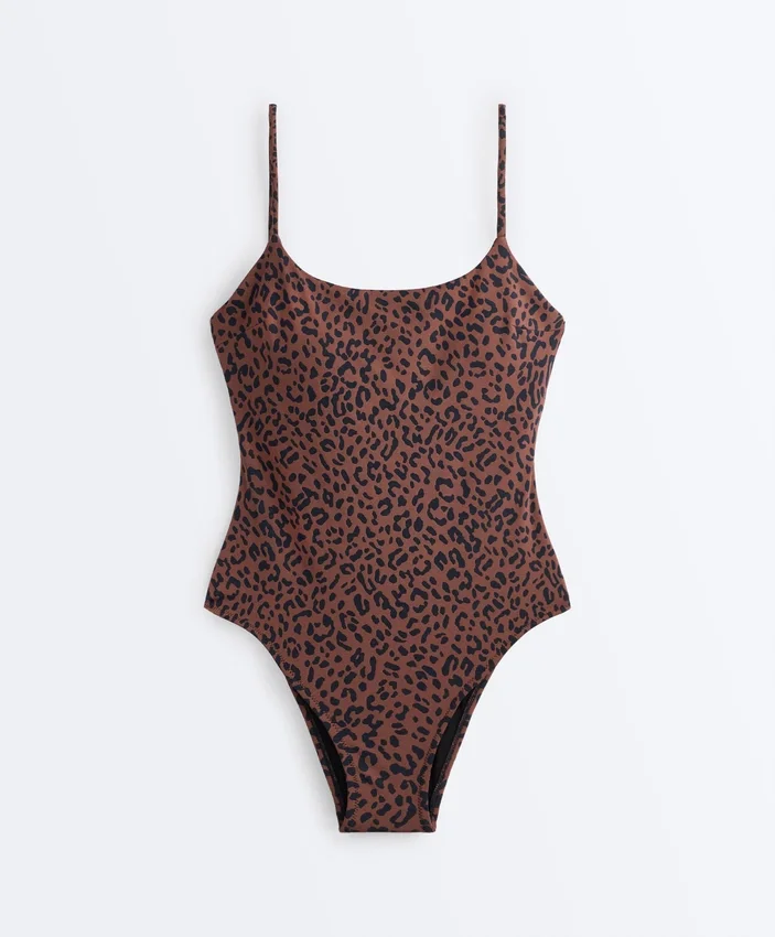 Bañador con estampado de leopardo Bañador con estampado de leopardo