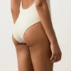 Bañador de cuello redondo de croché con textura de burbujas