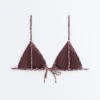 Bikini triangular con fruncidos Bikini triangular con fruncidos