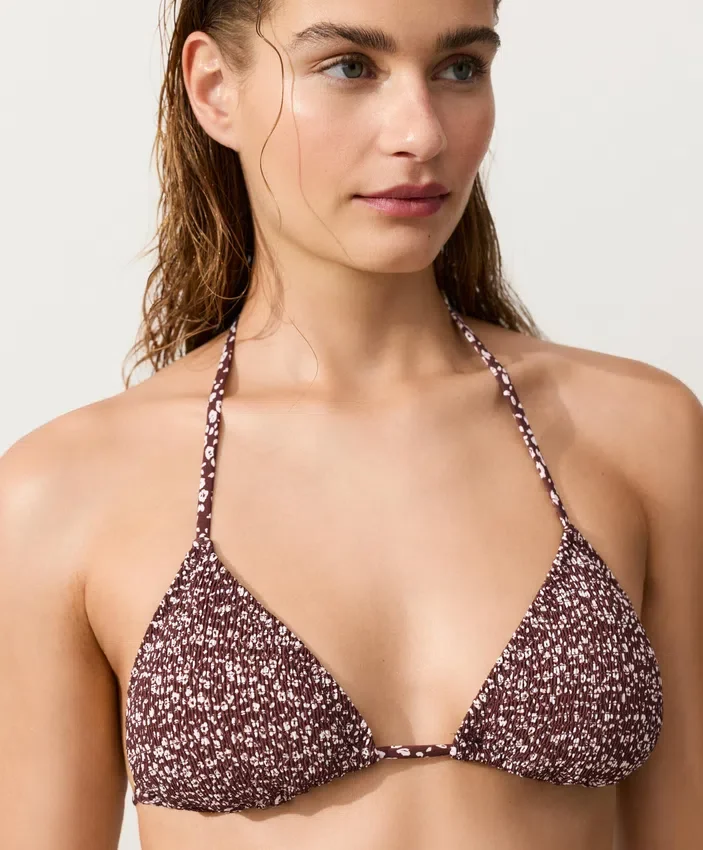 Bikini triangular con fruncidos Bikini triangular con fruncidos