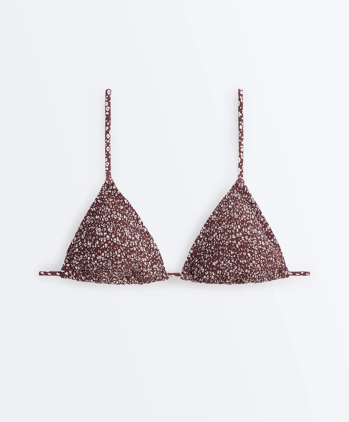 Bikini triangular con fruncidos Bikini triangular con fruncidos