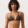Bikinis triangulares de jacquard con efecto lavado