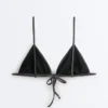 Bikinis triangulares de jacquard con efecto lavado