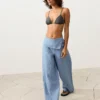 Bikinis triangulares de jacquard con efecto lavado