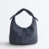 Bolso a rayas con nudo Bolso a rayas con nudo