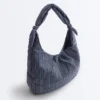 Bolso a rayas con nudo Bolso a rayas con nudo