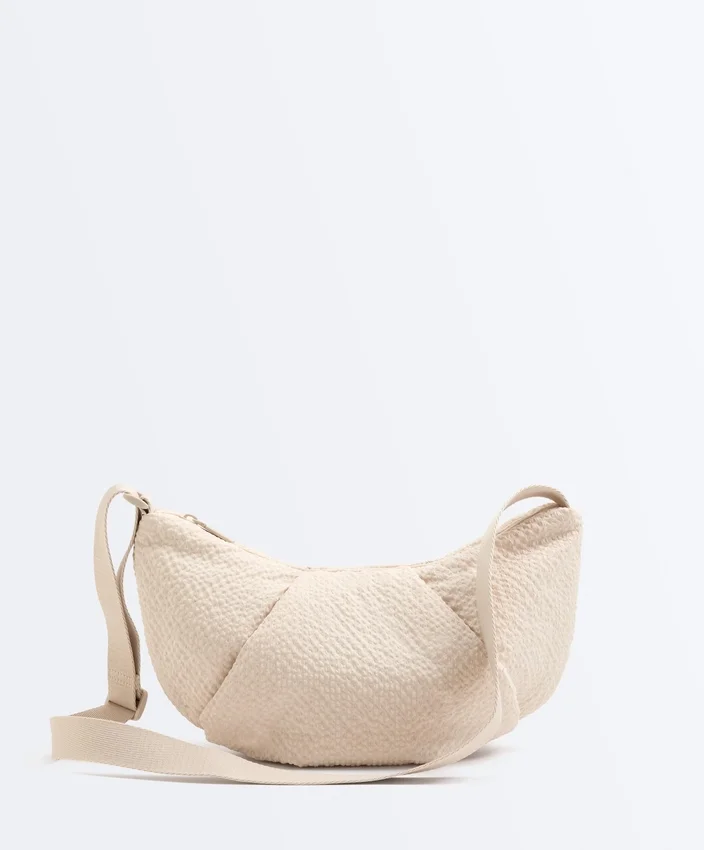 Bolso bandolera acolchado con textura Bolso bandolera acolchado con textura