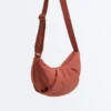 Bolso bandolera acolchado con textura Bolso bandolera acolchado con textura